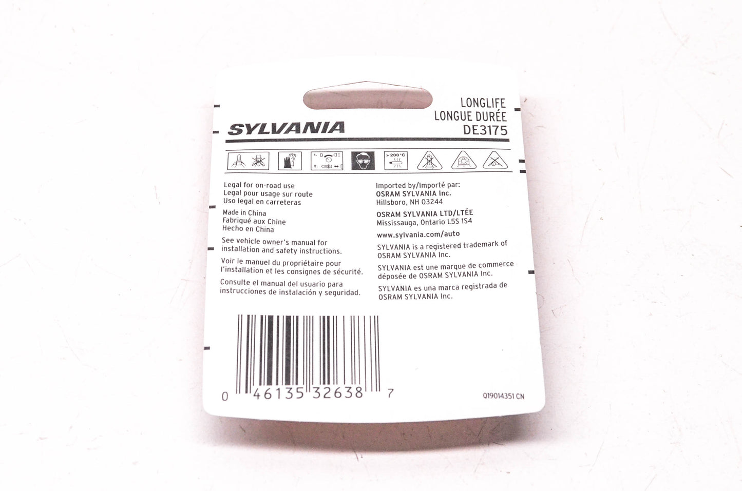 Sylvania DE3175LL.BP2 Sylvania Longlife Lamps NOS