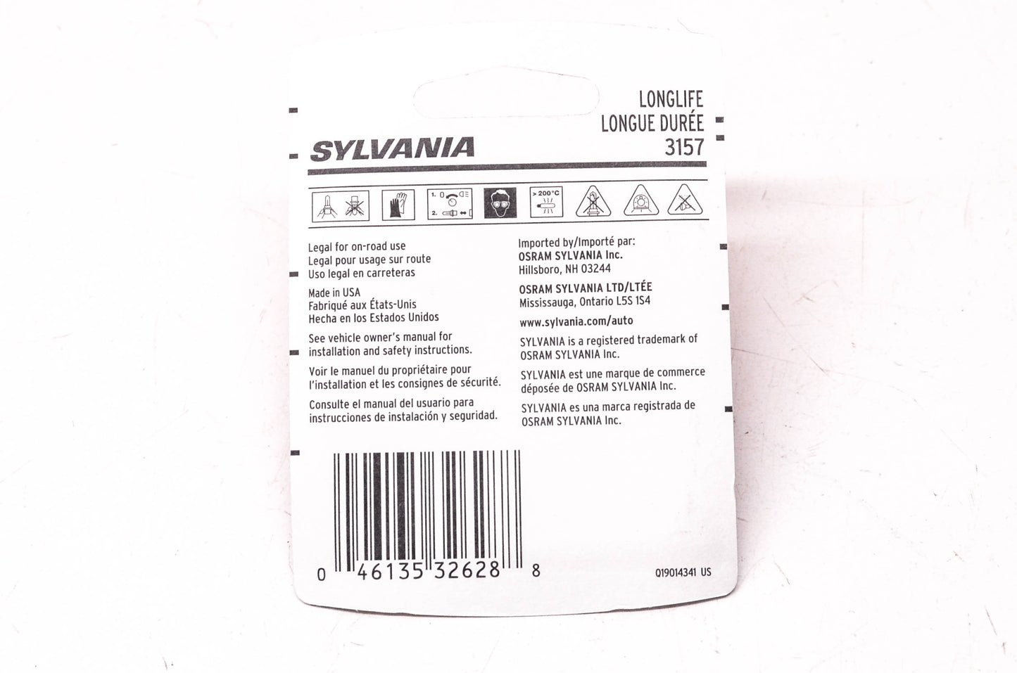 Sylvania 3157LL.BP2 Sylvania Longlife Lamps NOS
