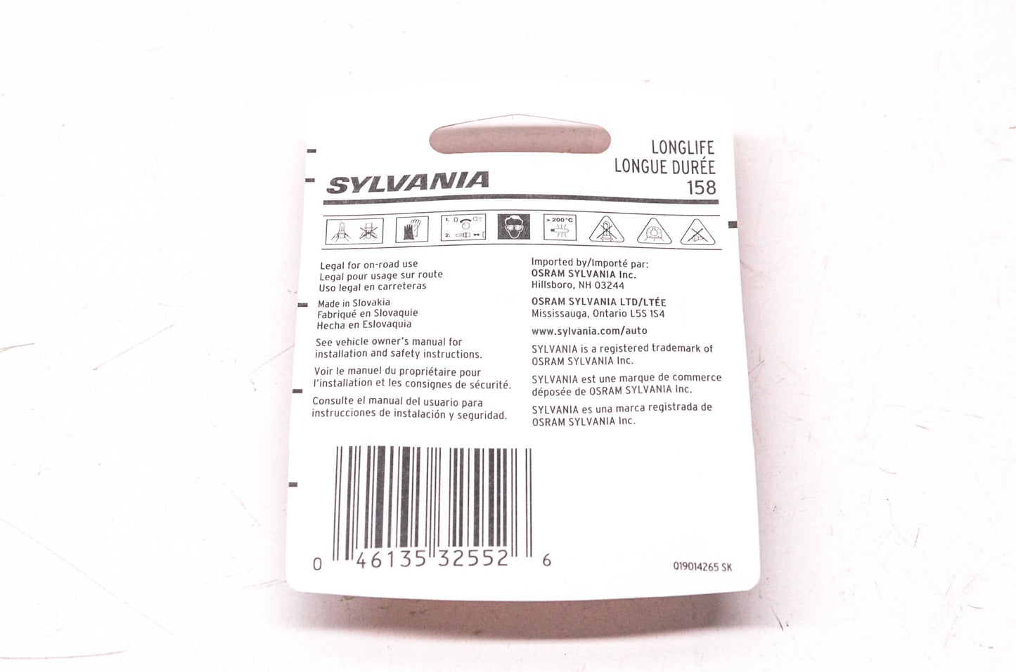 Sylvania 158LL.BP2 Sylvania Longlife Lamps NOS