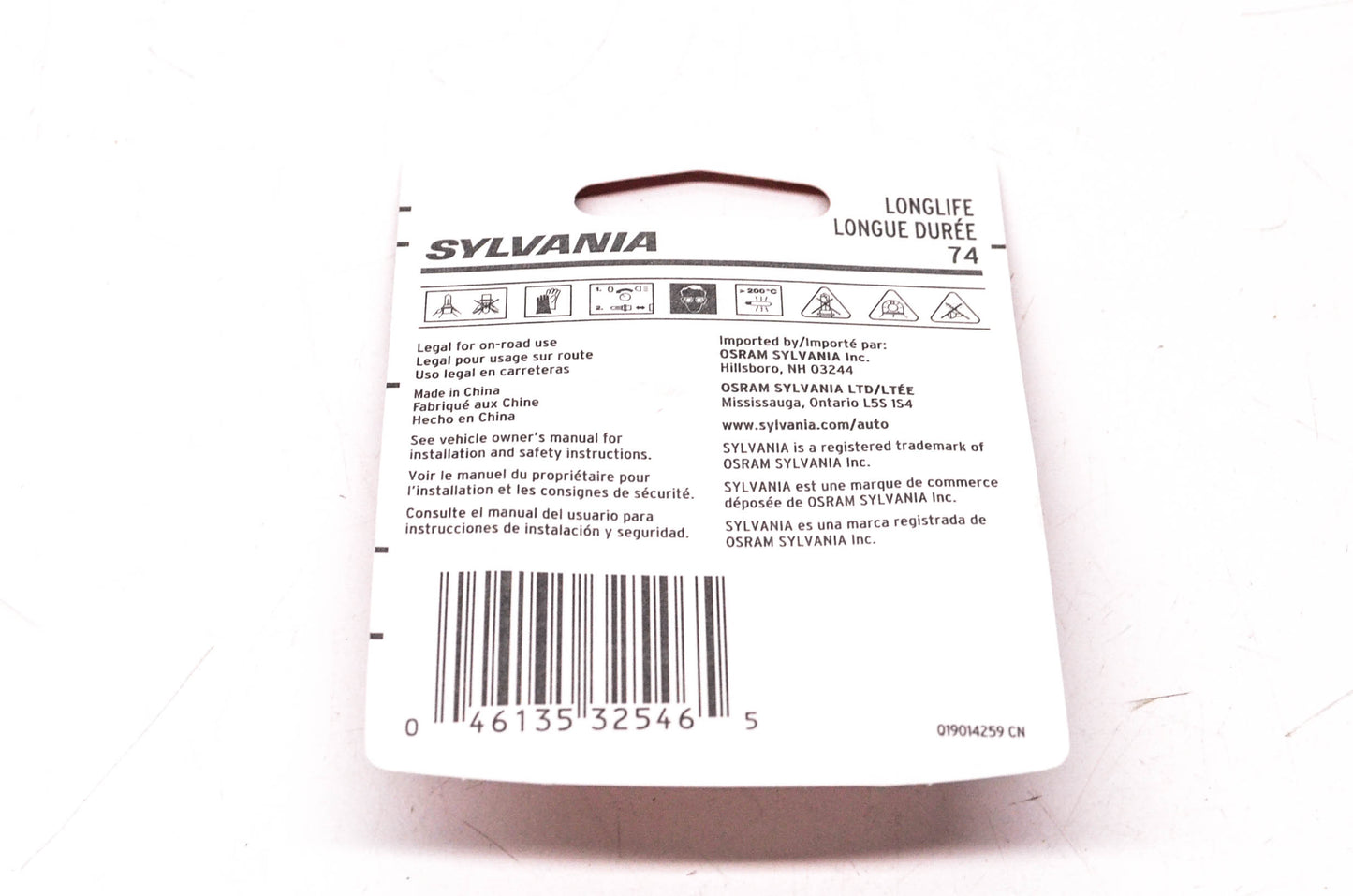 Sylvania 74LL.BP2 Sylvania Longlife Lamps NOS