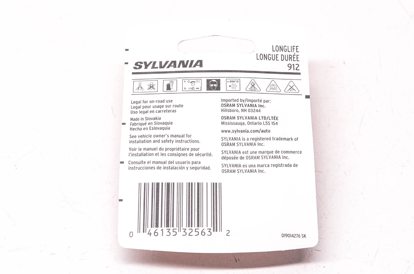 Sylvania 912LL.BP2 Sylvania Longlife Lamps NOS