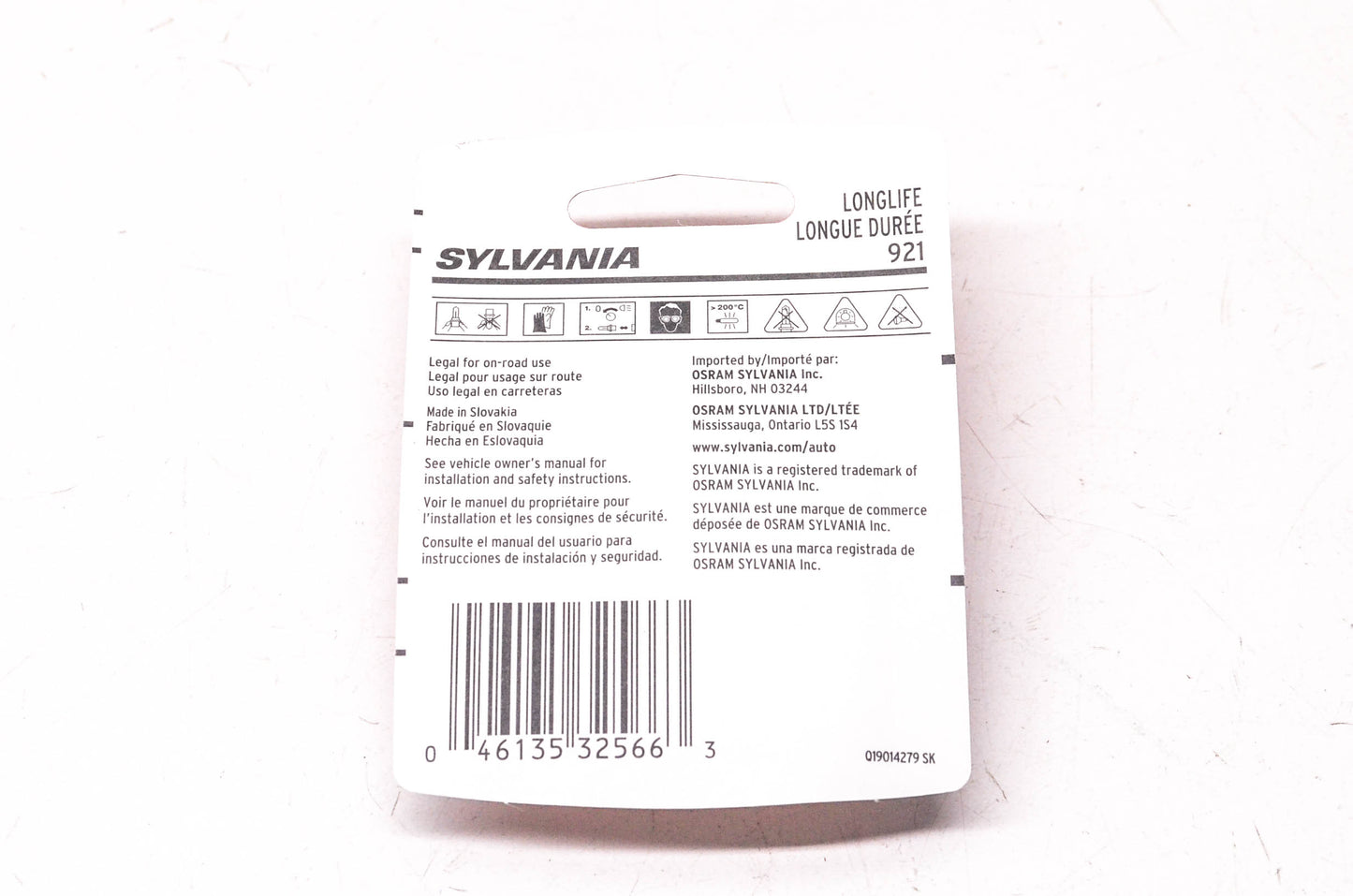 Sylvania 921LL.BP2 Sylvania Longlife Lamps NOS