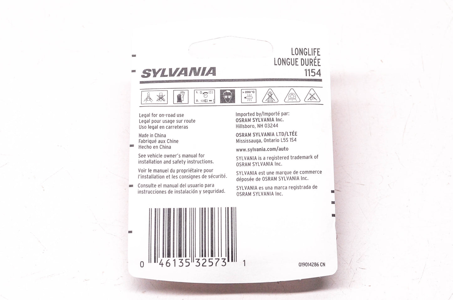 Sylvania 1154LL.BP2 Sylvania Longlife Lamps NOS