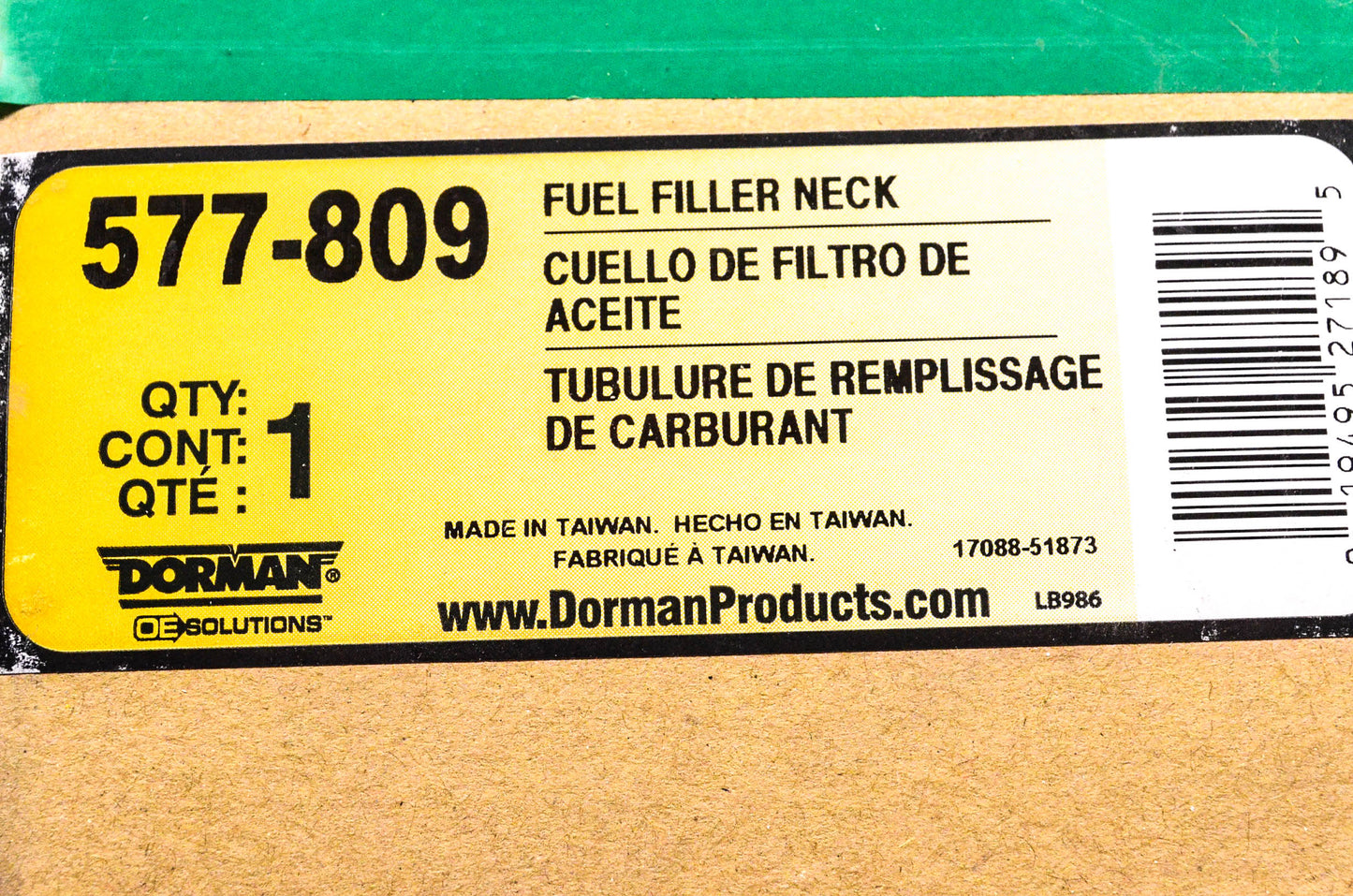 Dorman 577-809 Fuel Filler Neck NOS