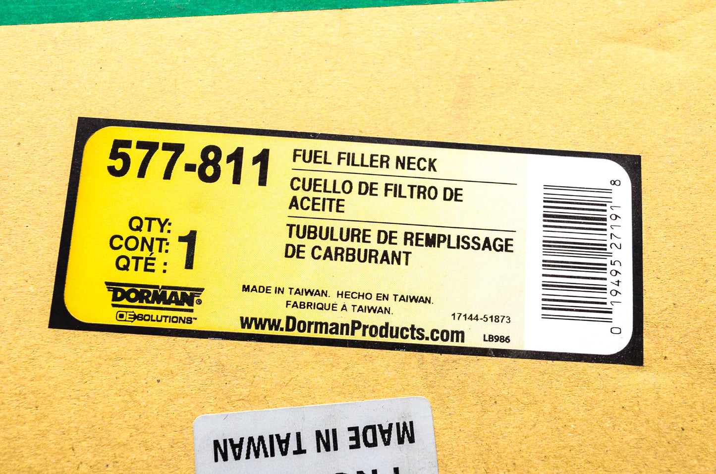 Dorman 577-811 Fuel Filler Neck NOS