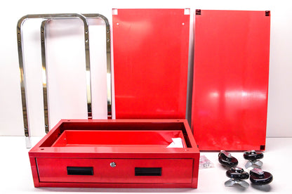 Performance Tool W54004 2 Shelf Utility Car W/ Locking Drawer NOS