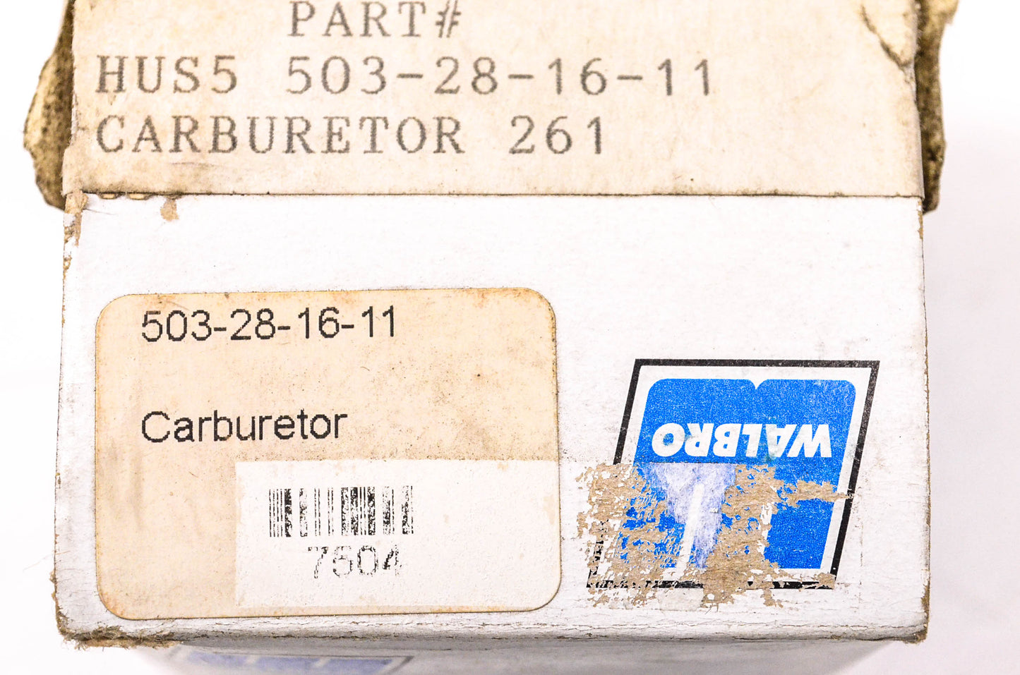 Walbro HAD-144-1, 503-28-16 Carburetor NOS