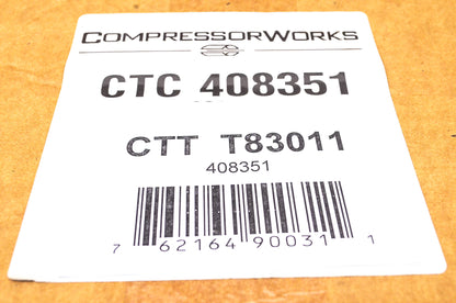Compressor Works CTT T83011, CTC 408351, 408351 A/C Accumulator NOS