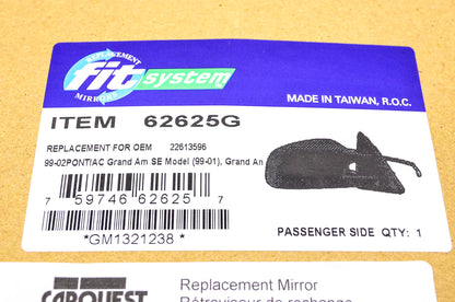 Fit System 99-02 Pontiac Grand Am SE Passenger's Side View Mirror NOS