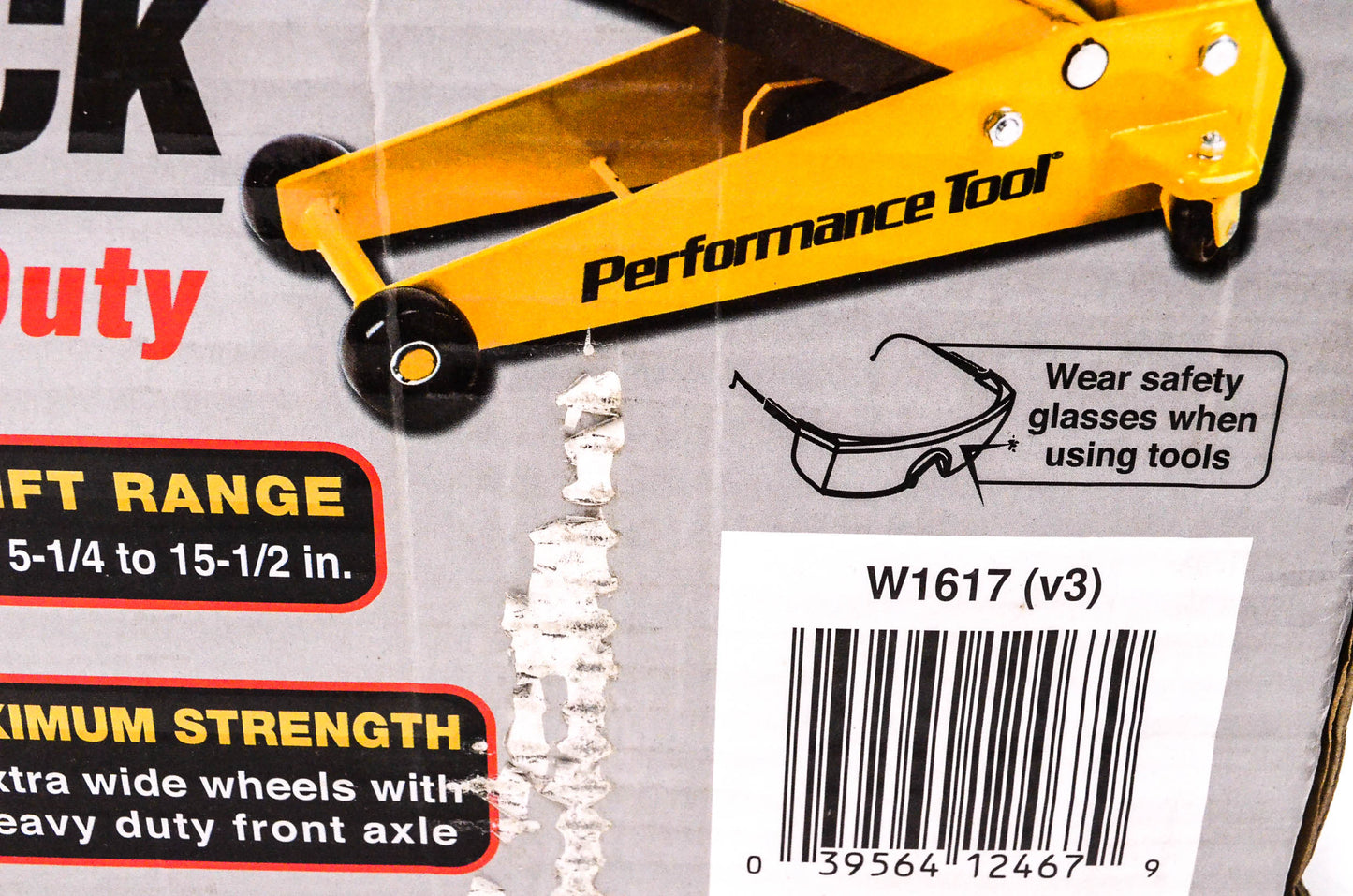 Performance Tool W1617, W1617(v3) 3 Ton Service Jack NOS