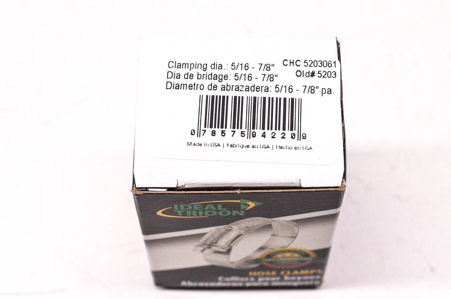Ideal Tridon CHC 5203061, 5203 5/16"-7/8" Hose Clamps Qty 10 NOS