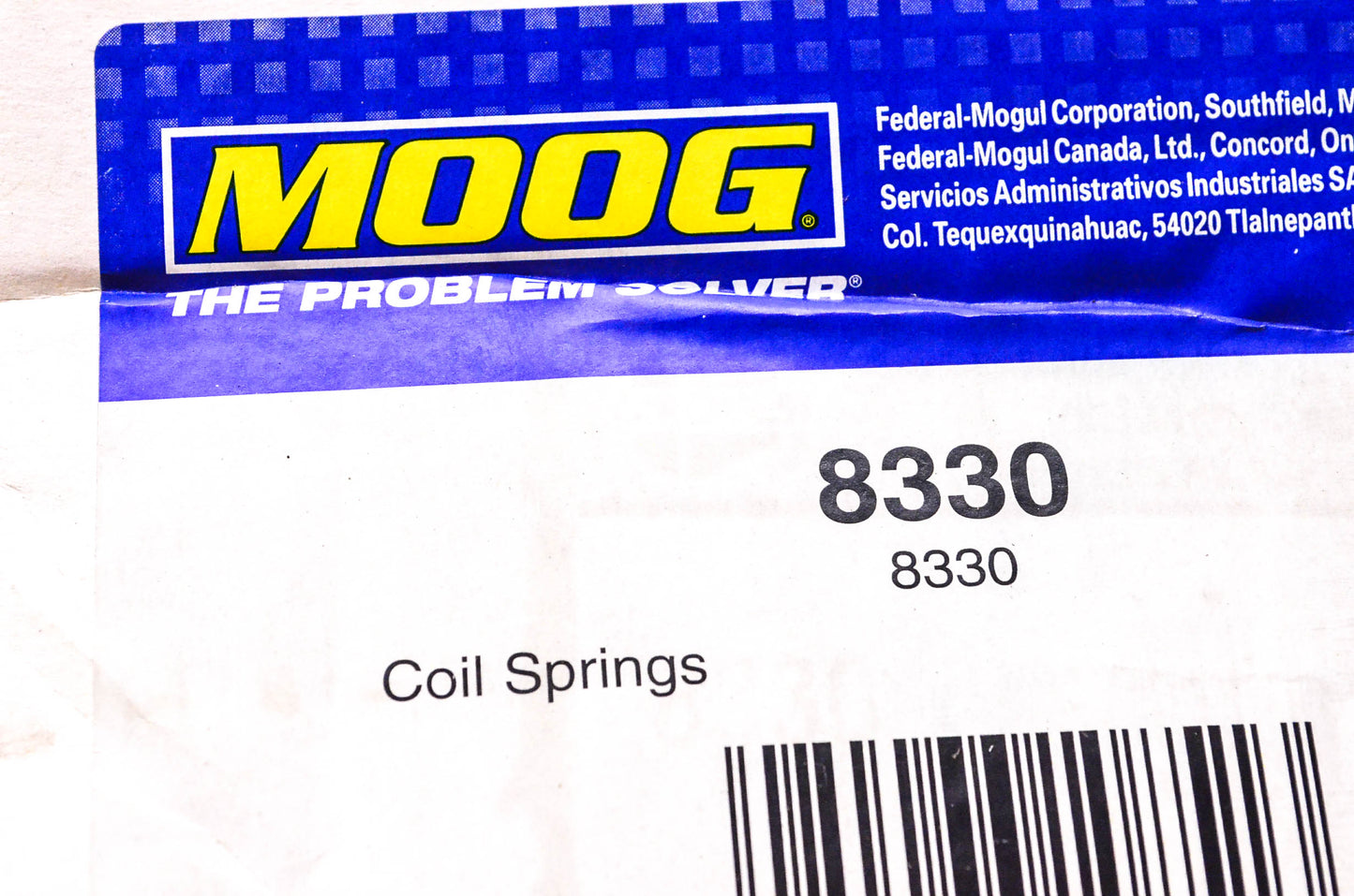 Moog 8330 Coil Springs Kit NOS