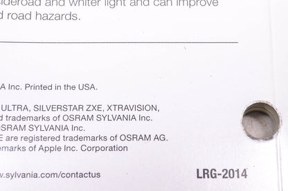 Sylvania LRG-2014 1997-2014 Automotive Lighting Replacement Guide NOS