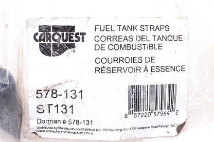 Carquest 578-131, ST131 Fuel Tank Straps Qty 2 NOS