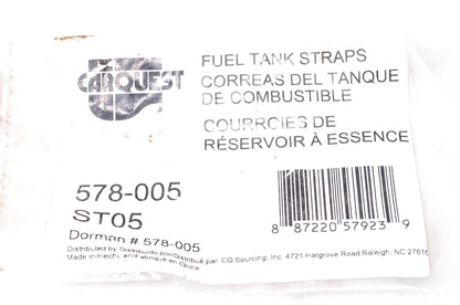 Carquest 578-005, ST05 Fuel Tank Straps Qty 2 NOS