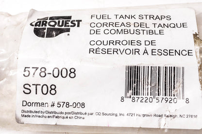Carquest 578-008, ST08 Fuel Tank Straps Qty 2 NOS