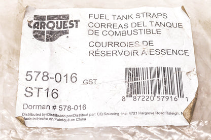 Carquest 578-016, ST16 Fuel Tank Straps Qty 2 NOS