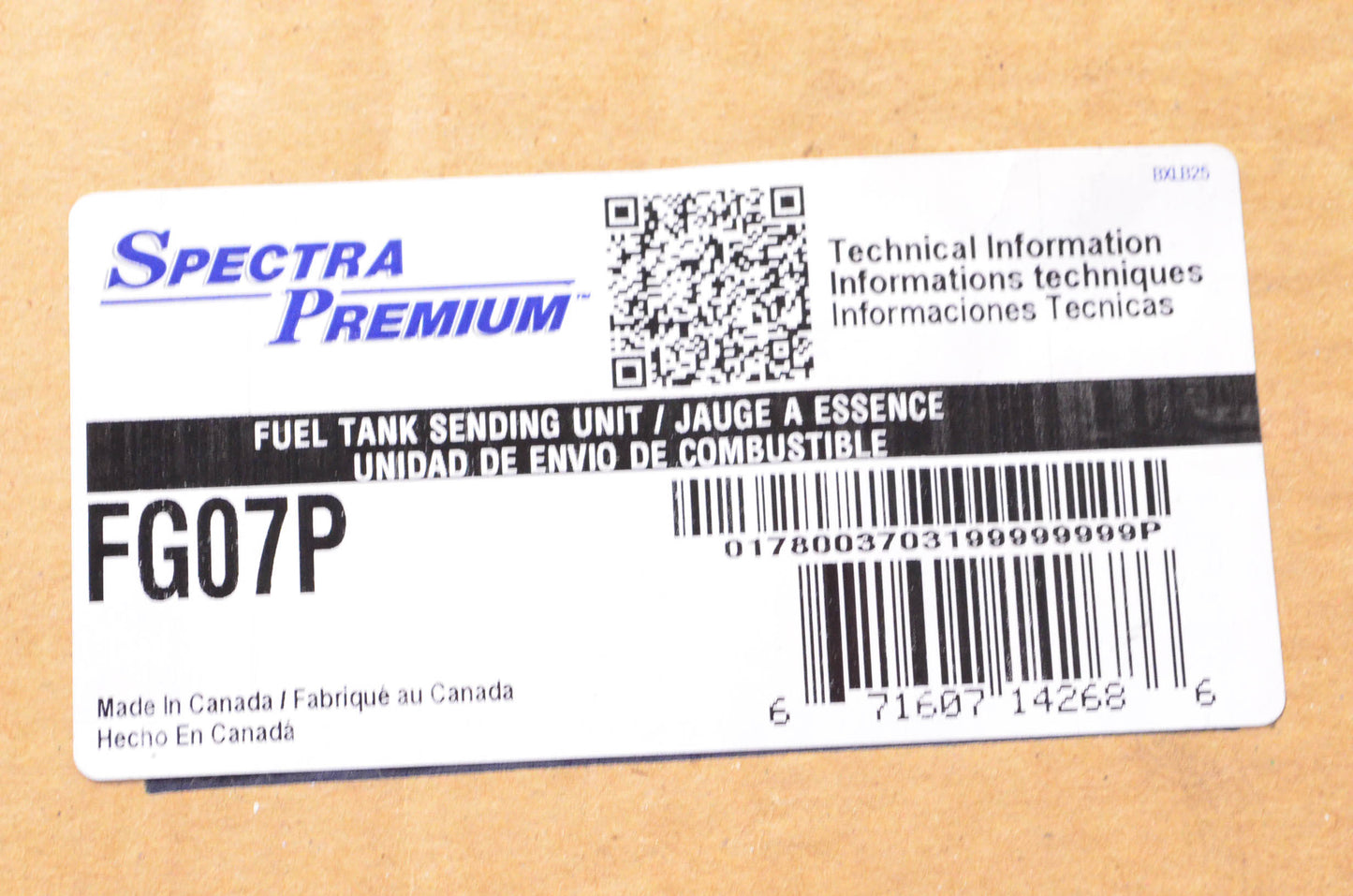 Spectra Premium FG07P Fuel Tank Sending Unit NOS