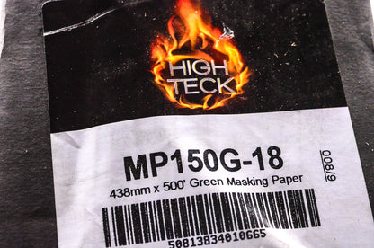 High Teck MP150G-18 438mm x 500' Green Masking Paper Qty 2 NOS