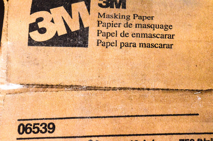3M 06539 18" x 750' White Masking Papers Qty 2 NOS