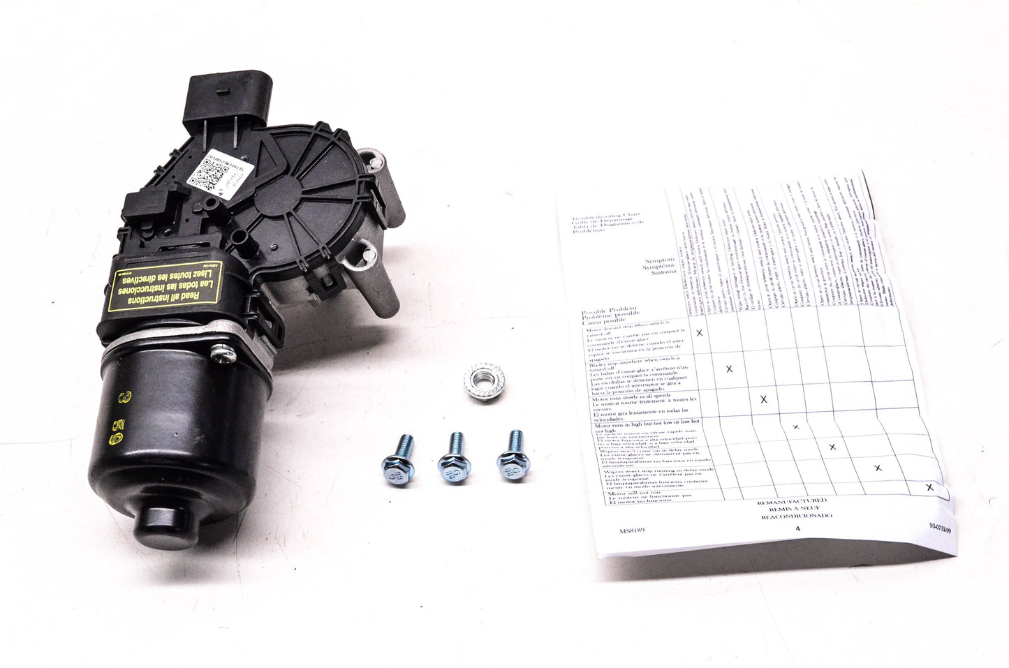 Carquest 43-4418 Remanufactured Wiper Motor NOS