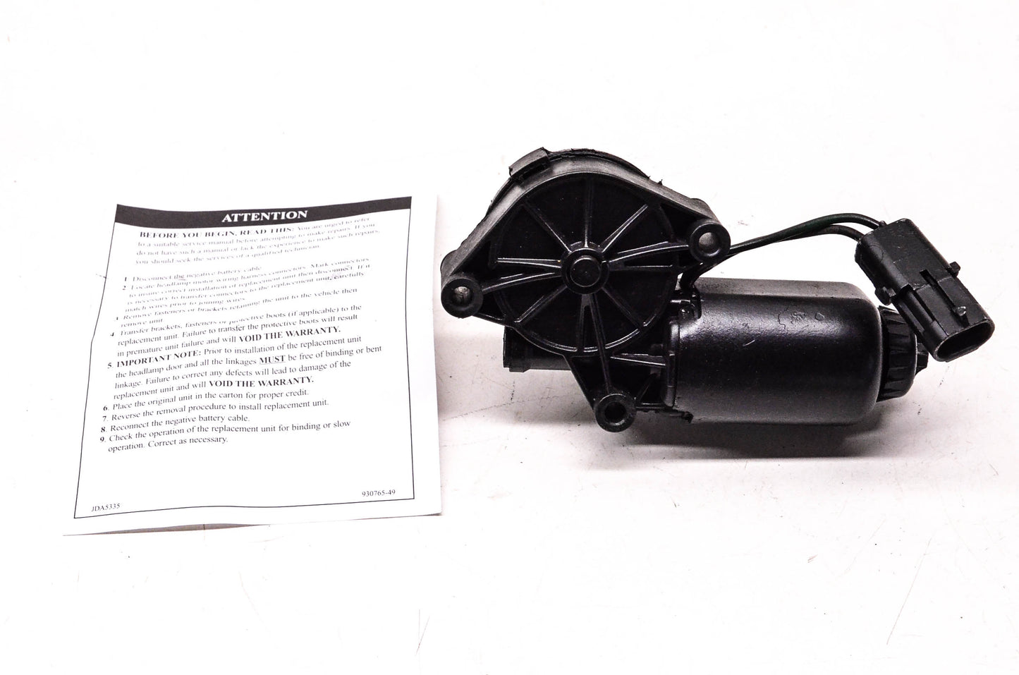 Carquest 49-105 Remanufactured Head Lamp Motor NOS