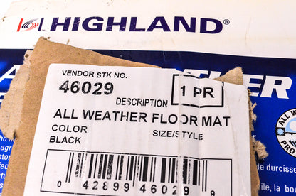 Highland 46029 All Weather Floor Mats NOS
