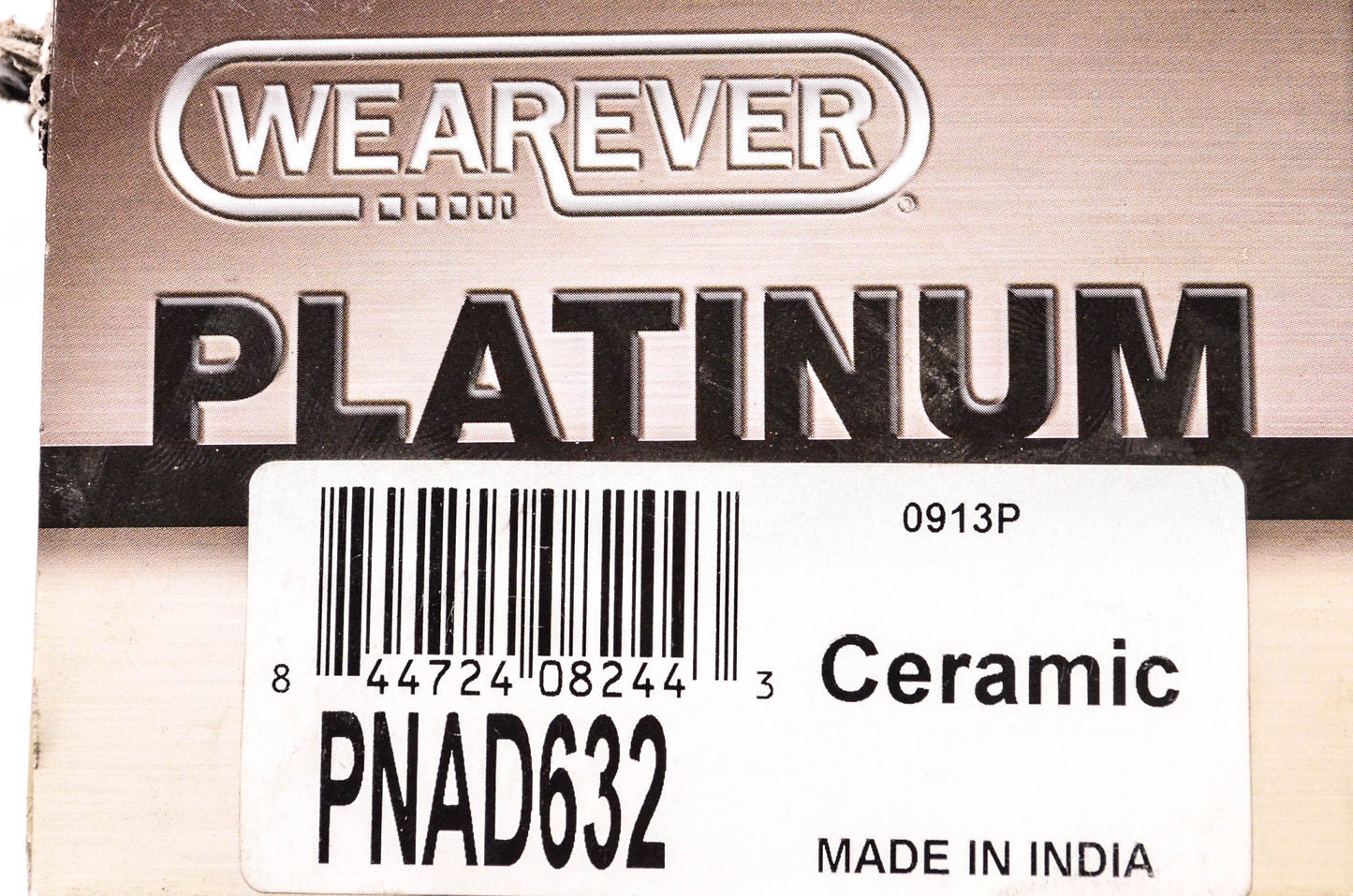 Wearever PNAD632, 0913P Wearever Platinum Ceramic Brake Pad Kit NOS