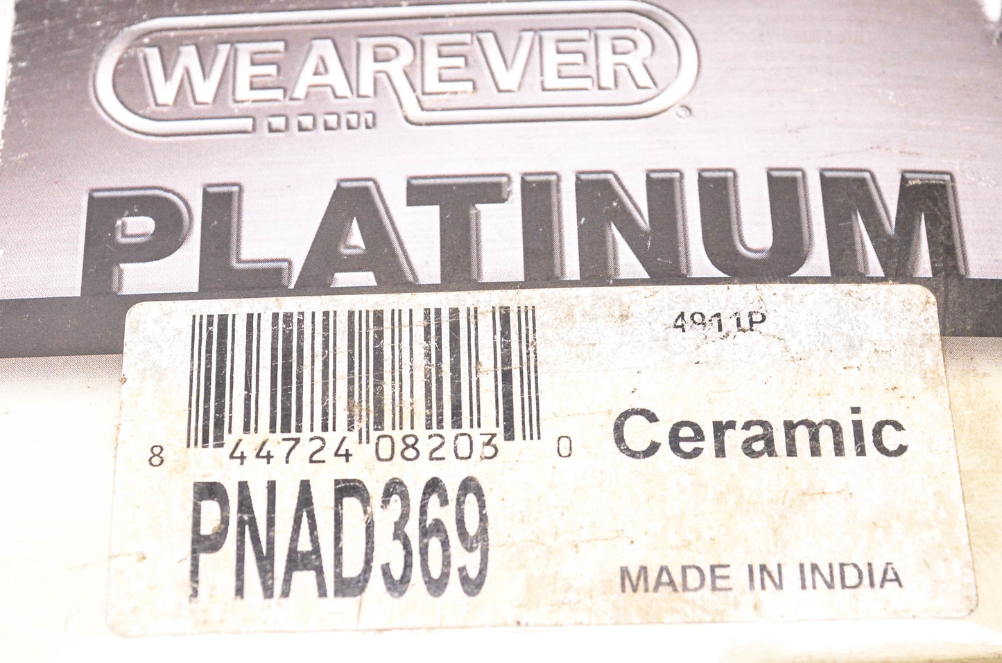 Wearever PNAD369, 4911P Wearever Platinum Ceramic Brake Pad Kit NOS