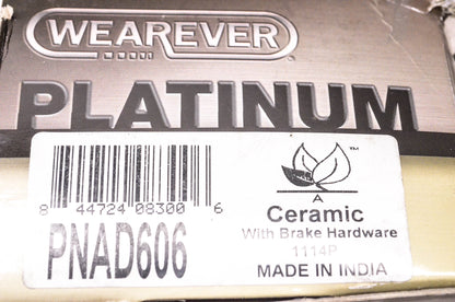 Wearever PNAD606, 1114P Wearever Platinum Ceramic Brake Pad Kit NOS