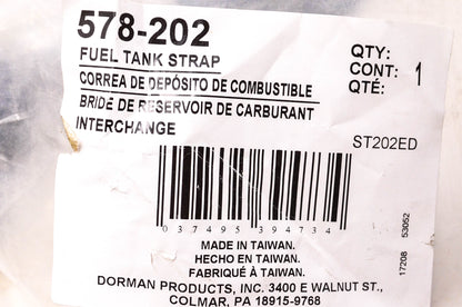 Dorman 578-202 Fuel Tank Strap Kit NOS