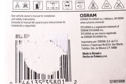 Sylvania 893.BP Sylvania Basic Headlight NOS