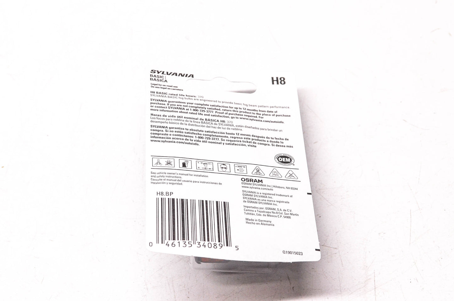 Sylvania H8.BP Sylvania Basic Headlight NOS