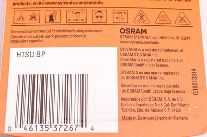 Sylvania H1SU.BP Sylvania Silverstar Ultra Headlight NOS