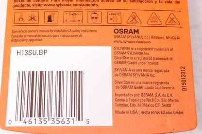 Sylvania H13SU.BP Sylvania Silverstar Ultra Headlight NOS