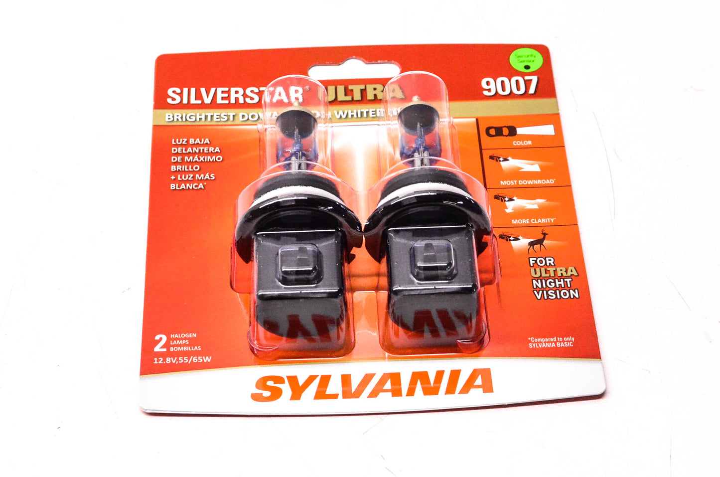Sylvania 9007SU.BP2 Sylvania Silverstar Ultra Headlight Qty 2 NOS