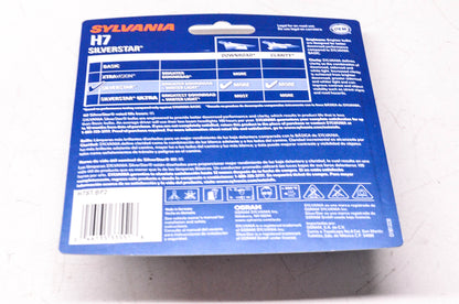 Sylvania H7ST.BP2 Sylvania Silverstar Headlight Qty 2 NOS
