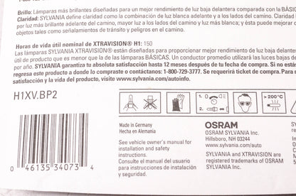 Sylvania H1XV.BP2 Sylvania XtraVision Headlight Qty 2 NOS