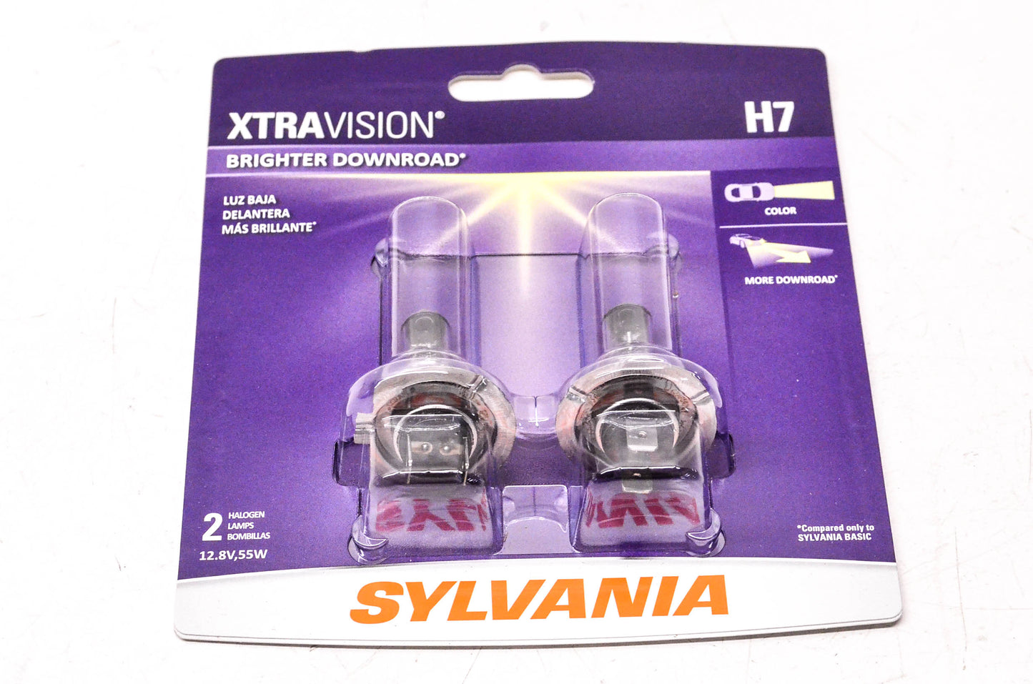 Sylvania H7XV.BP2 Sylvania XtraVision Headlight Qty 2 NOS