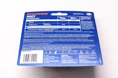Sylvania 9007ST.BP2 Sylvania Silverstar Headlight Qty 2 NOS