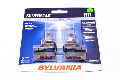 Sylvania H11ST.BP2 Sylvania Silverstar Headlight Qty 2 NOS