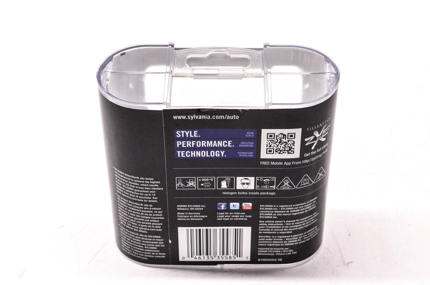 Sylvania 46135355851, H11 SZ/2 Sylvania Silverstar ZXE Qty 2 NOS
