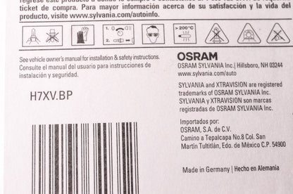 Sylvania H7XV.BP Sylvania XtraVision Headlight NOS