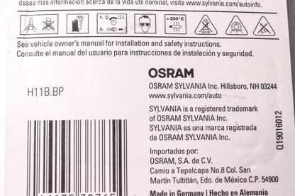 Sylvania H11B.BP Sylvania Basic Headlight NOS