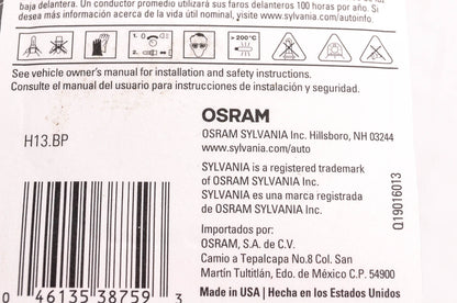 Sylvania H13.BP Sylvania Basic Headlight NOS