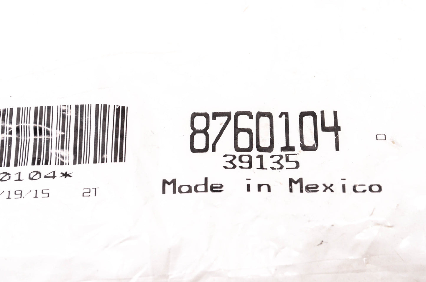 Parts Master 39135, 8760104 Hose End Fitting NOS