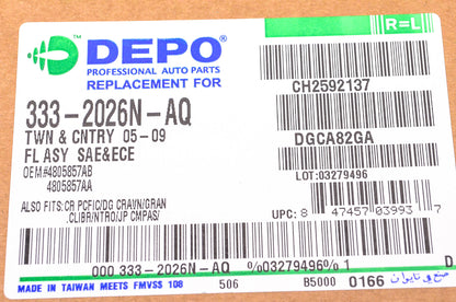 DEPO 333-2026N-AQ Foglight Assembly NOS