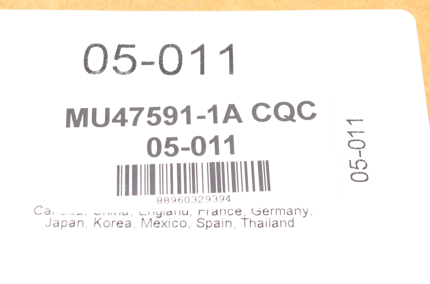 Carquest 05-011, MU47591-1A CQC Transmission Clutch Kit NOS