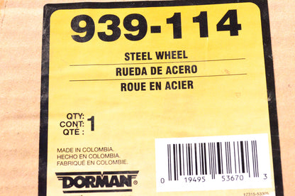 Dorman 939-114 Steel Wheel 15" for 04-06 Hyundai Elantra NOS