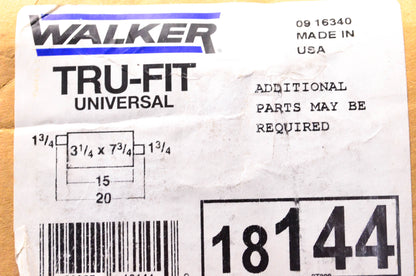 Walker 18144 Tru-Fit Universal Muffler NOS